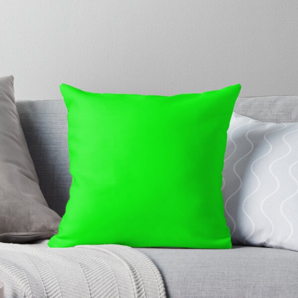 Aperçu de l'œuvre COULEUR UNIE SOLIDE BRIGHTEST NEON ELECTRIC GREEN créée et vendue par ozcushions.