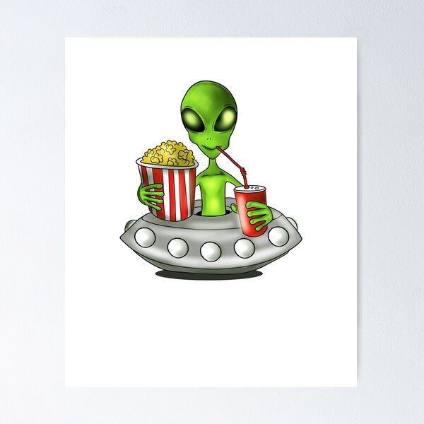 Item preview, Funny Alien Movies UFO Space Ship designed and sold by rlgeise1218.