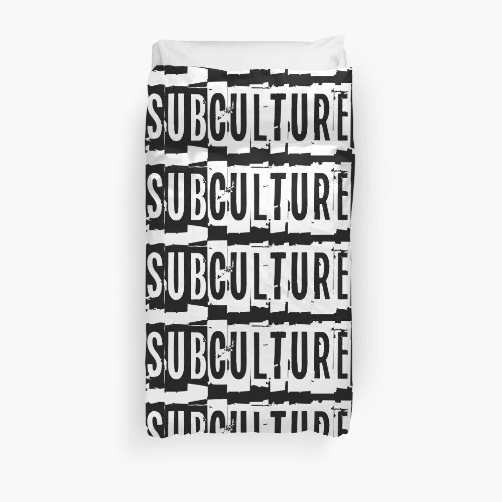 Sub Culture: Apparel & Accessories Duvet Cover
