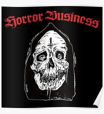 Horror business skull face Poster