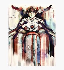 Shinji Evangelion Anime Tra Digitale Malerei Fotodruck