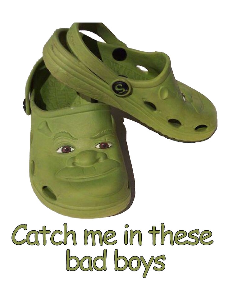Catch me in these fresh shrek crocs