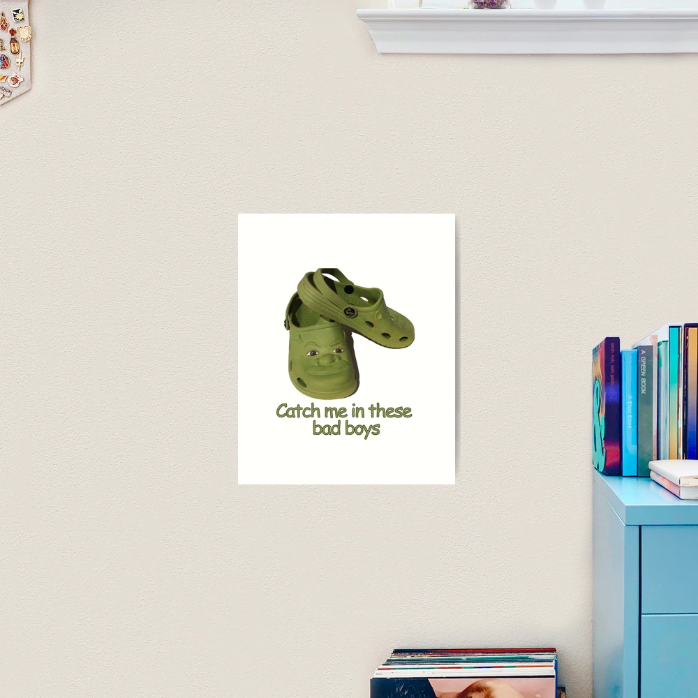 Shrek Crocs, an art print by Sancho - INPRNT