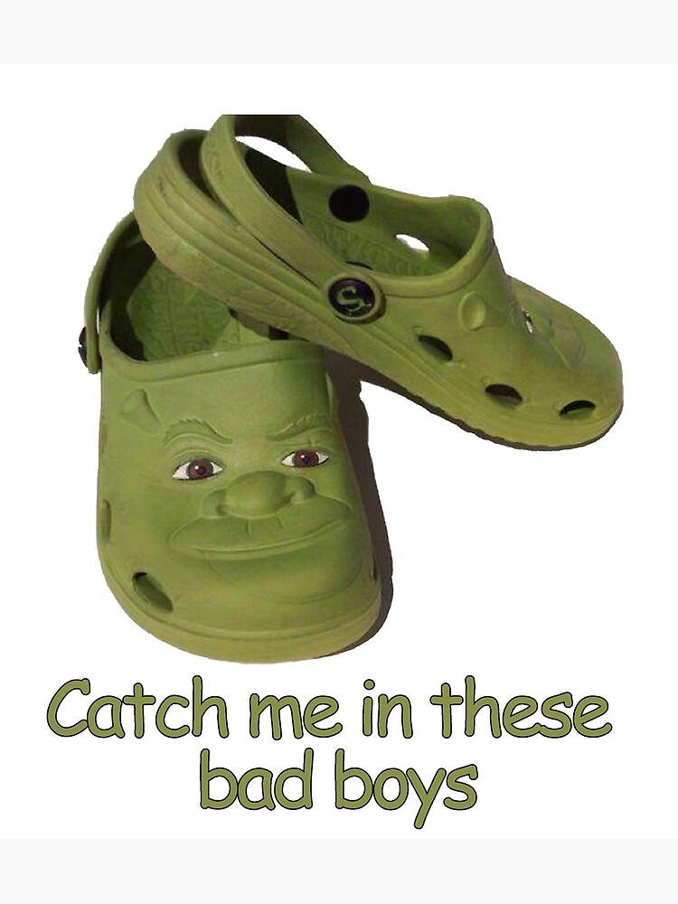 howdy guys! here are my shrek-themed crocs! 🐊💚🤎 i used the