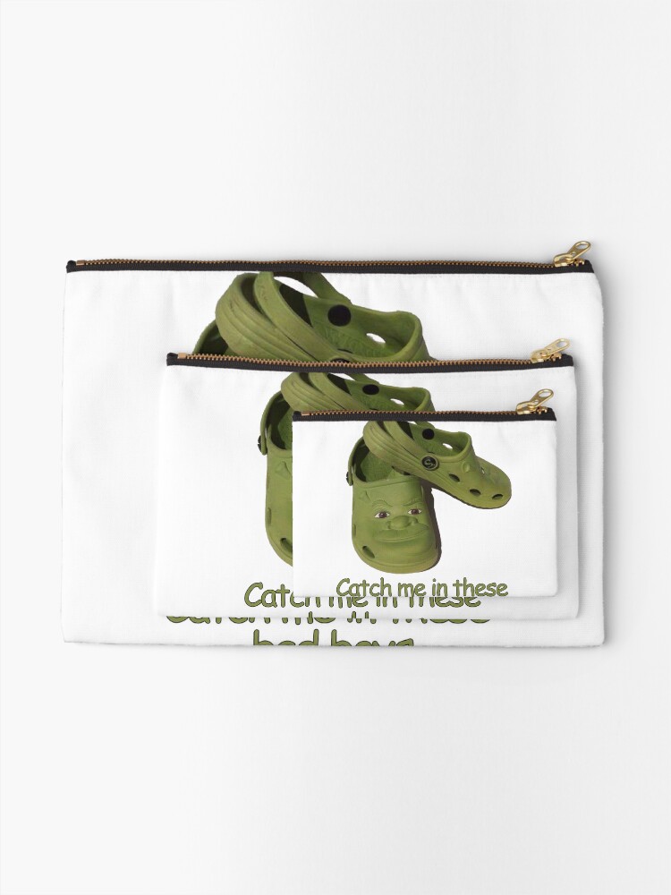 Catch me in these fresh shrek crocs | Greeting Card