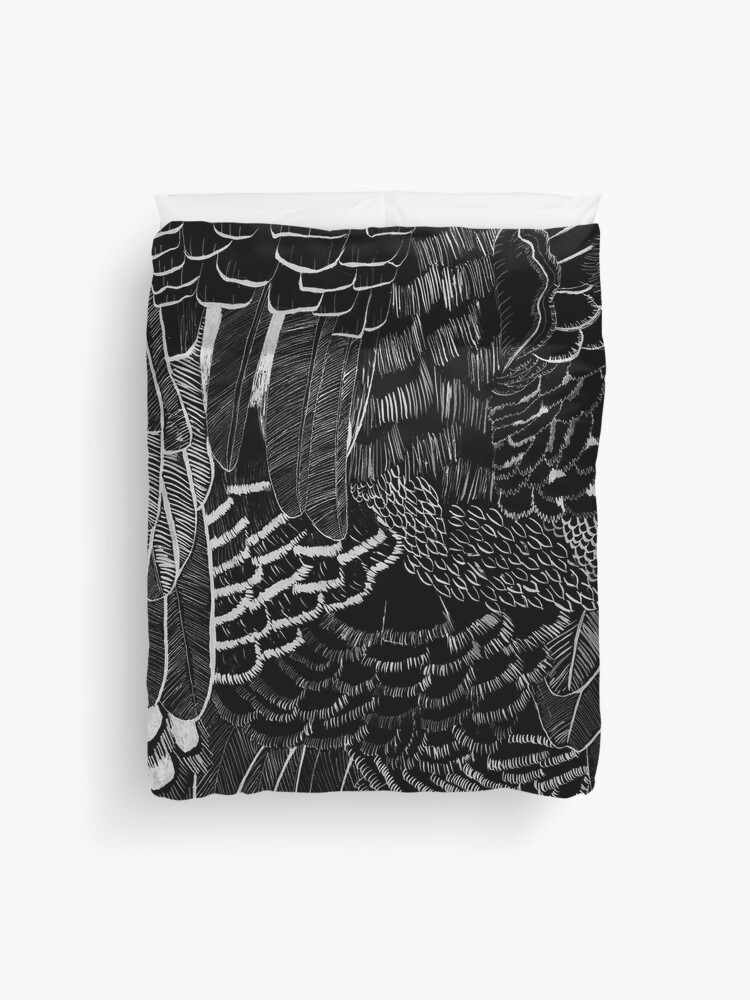 Thumbnail 1 of 2, Duvet Cover, Rio - Black designed and sold by nwIllustration.