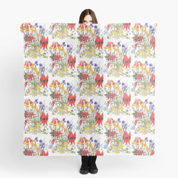 Australian Wildflowers Scarf