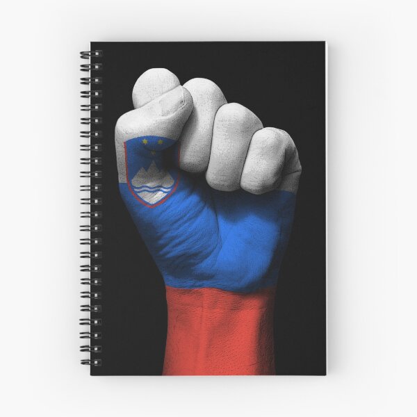 Item preview, Flag of Slovenia on a Raised Clenched Fist  designed and sold by JeffBartels.