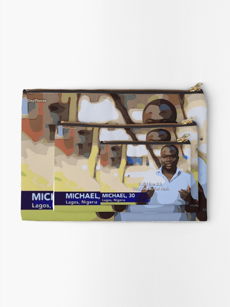 Alternate view of Michael did the BJ Zipper Pouch