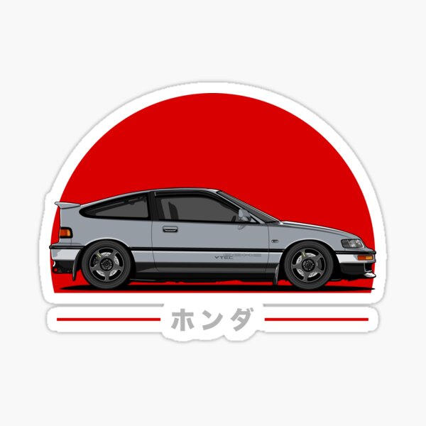 Honda Crx Stickers | Redbubble