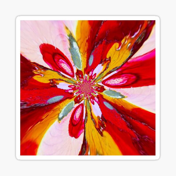 Flurry of colors Sticker
