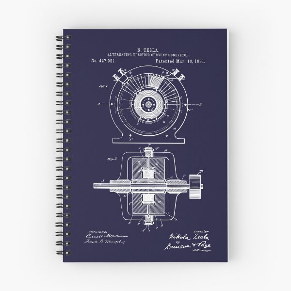 Item preview, Nikola Tesla AC Electric Generator Patent 1891  designed and sold by MadebyDesign.