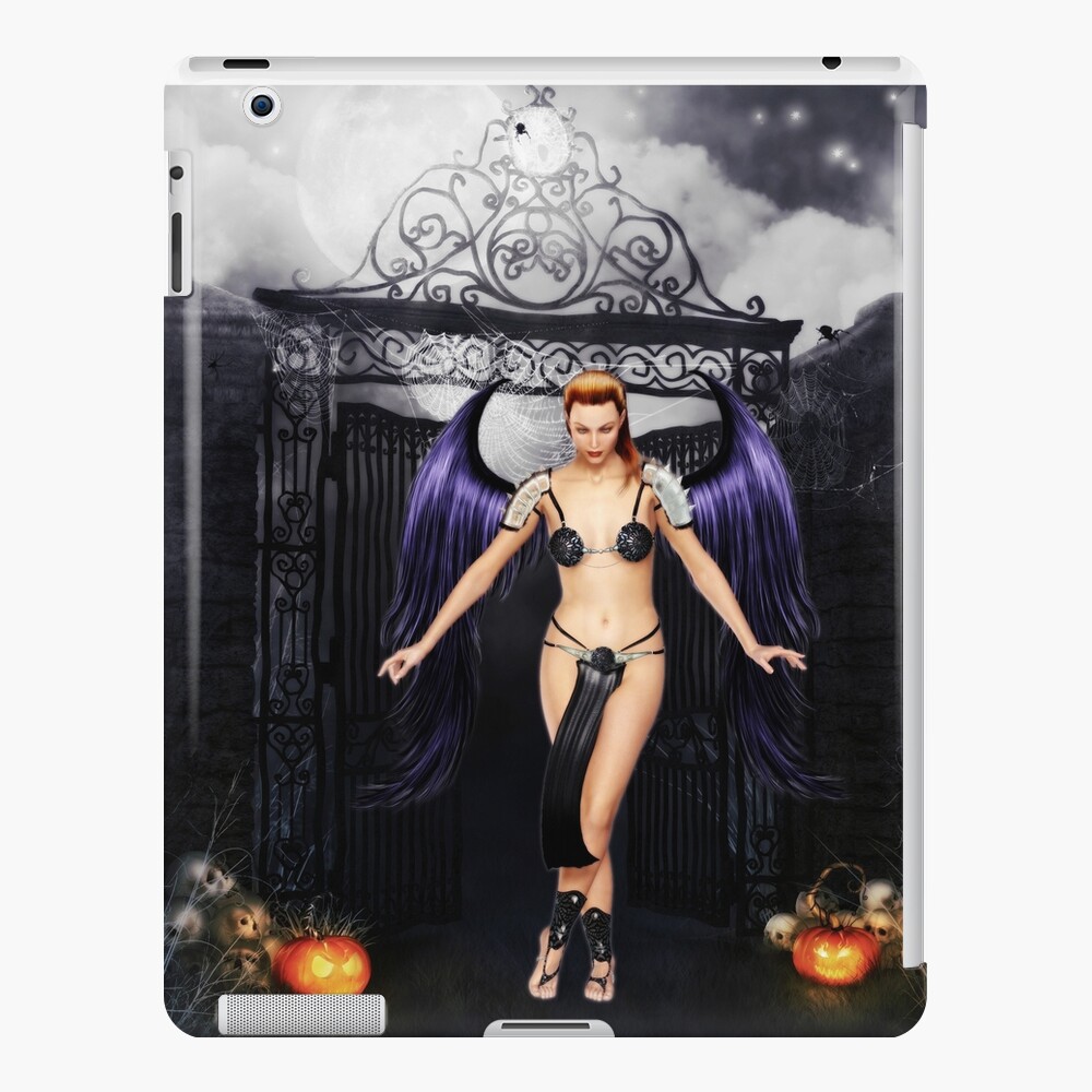 Fallen Angel at the Cemetery Gates iPad Case & Skin