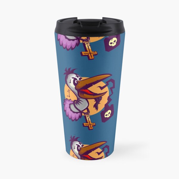 Black metal crow Travel Mug