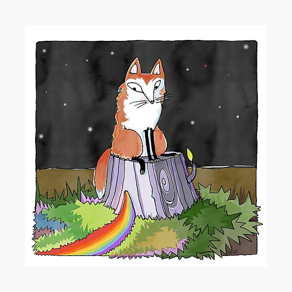 Rainbow in the dark Photographic Print