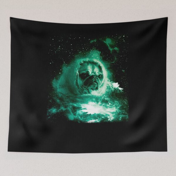 Item preview, Pug In Space Shirt Pug Astronaut Galaxy Nebula Trippy Tshirt designed and sold by cgocgy.