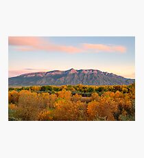 The Sandias and the Rio Grande Bosque II Photographic Print