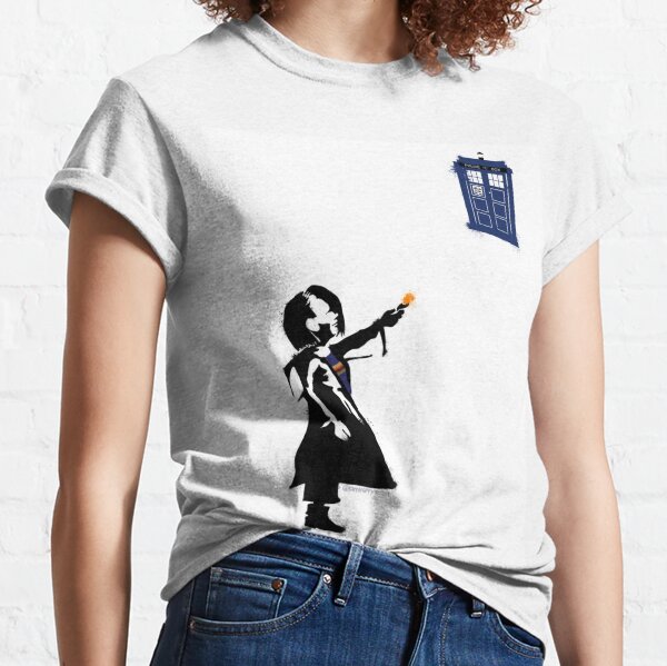 Girl with Blue Box Classic T-Shirt