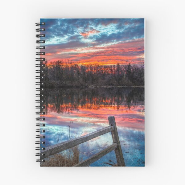 Item preview, Sundown Pond and Fence designed and sold by Kenneth Keifer.