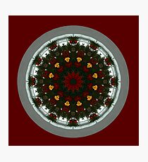 Christmas Kaleidoscope Digital Design Photographic Print