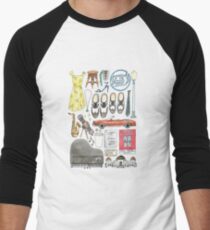 La La Land Illustration Jazz Saxophone Music Musical Men's Baseball ¾ T-Shirt