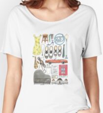 La La Land Illustration Jazz Saxophone Music Musical Women's Relaxed Fit T-Shirt