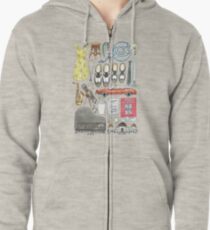 La La Land Illustration Jazz Saxophone Music Musical Zipped Hoodie