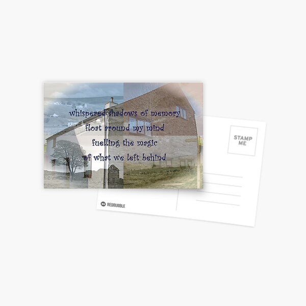Whispered shadows of memory Postcard