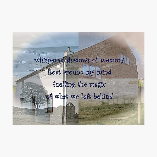 Whispered shadows of memory Photographic Print