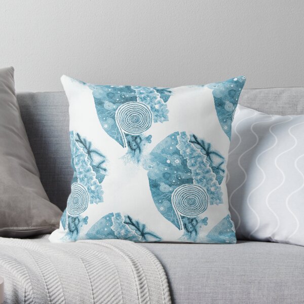 Carrickalinga Sands Indigo Throw Pillow