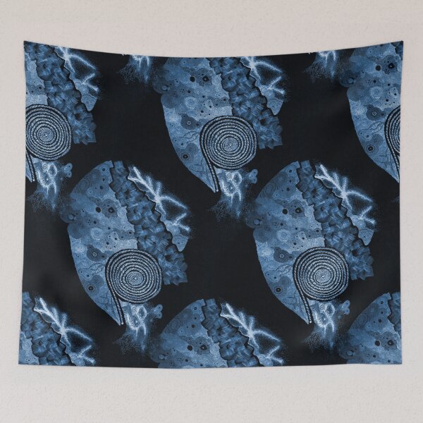 Item preview, Carrickalinga Sand Midnight Indigo designed and sold by TripodDogShop.