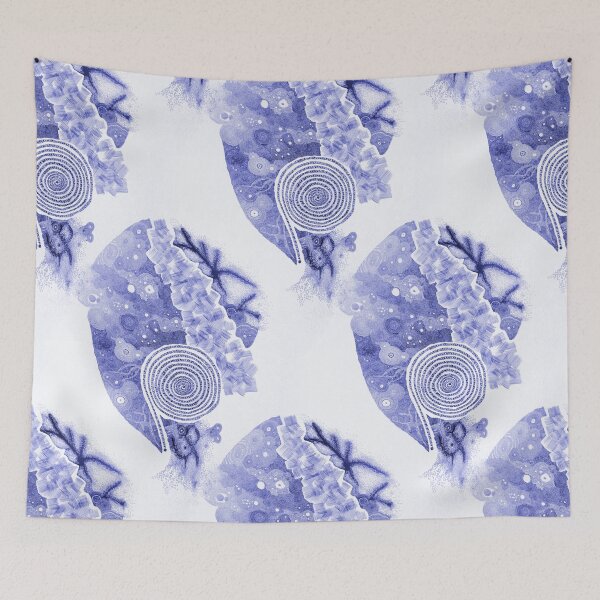 Item preview, Carrickalinga Sands Blue Ink designed and sold by TripodDogShop.