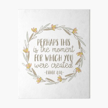 Bibelvers - Esther 4:14 Galeriedruck