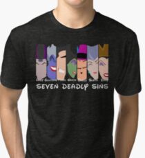 The Seven Deadly Villains Tri-blend T-Shirt