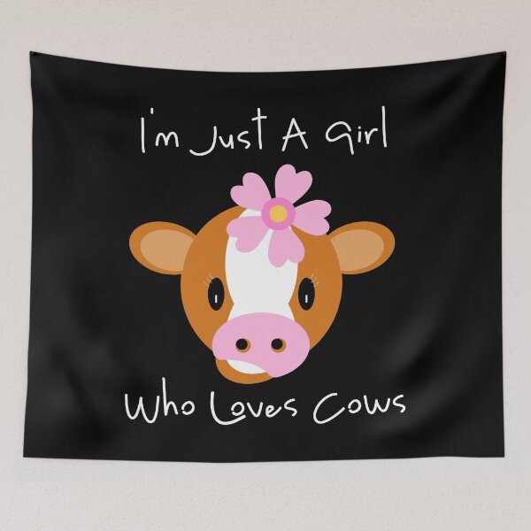 Item preview, Calf Cow Pink Flower Cute Girl Gift designed and sold by Sandra78.