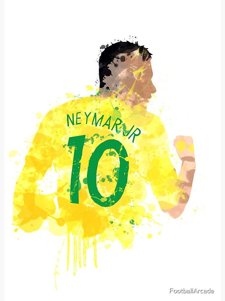 Neymar Jr- Brazil Legend Art Board Print for Sale by FootballArcade