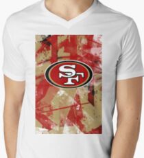 SAN FRANCISCO 49ERS Men's V-Neck T-Shirt