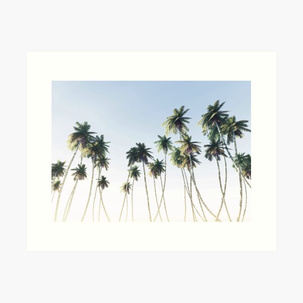 Vista previa del artículo con la obra «Palmeras», diseñado y vendido por LotusPrintShop.