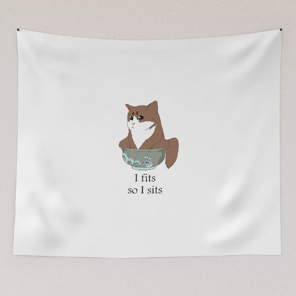 Item preview, I Fits So I Sits design designed and sold by Blenderbeetle.