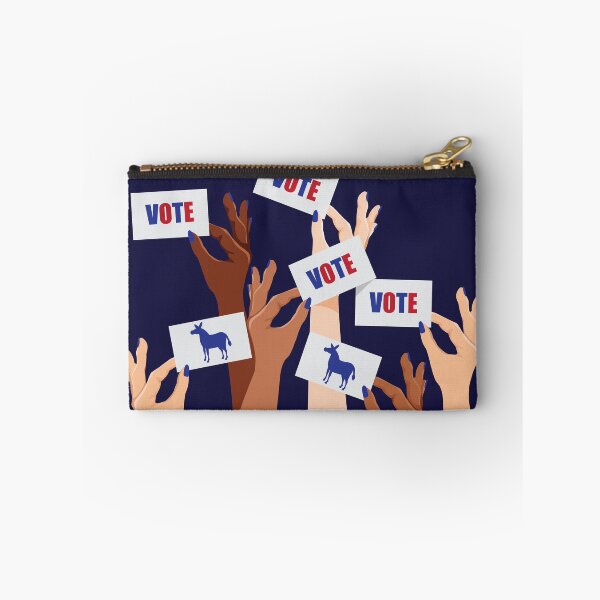 Item preview, Illustration of multicultural women voting Democratic. designed and sold by La Cartoonista.