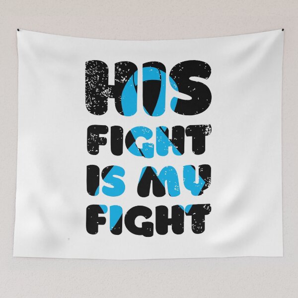 Item preview, His Fight Is My Fight Cancer Tshirt  designed and sold by Oles Bielienkyi.