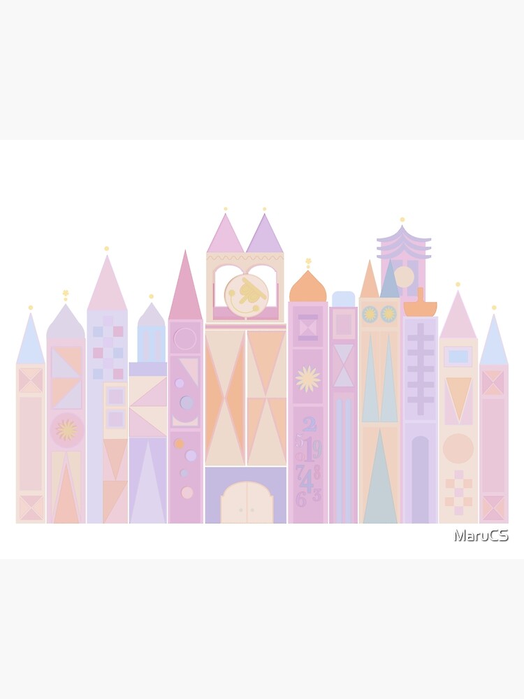 Disney Home Decor - It's a Small World Clock Tower - Walt Disney World Wall  Art Zip Pouch