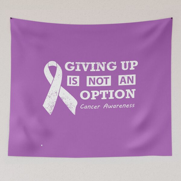 Item preview, Giving Up Is Not An Option Cancer Awareness T-Shirt designed and sold by Oles Bielienkyi.