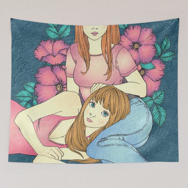 Aperçu de l'œuvre Sœurs mignonnes traîner créée et vendue par ExpressionArts.
