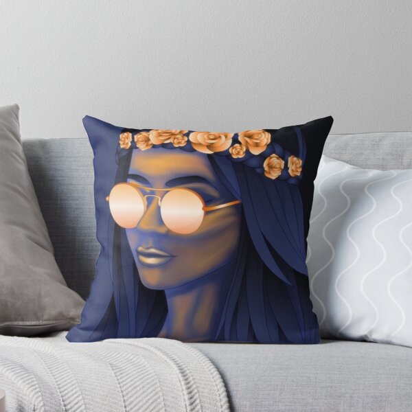 Item preview, Stylish Hippie Girl with Glasses designed and sold by ExpressionArts.