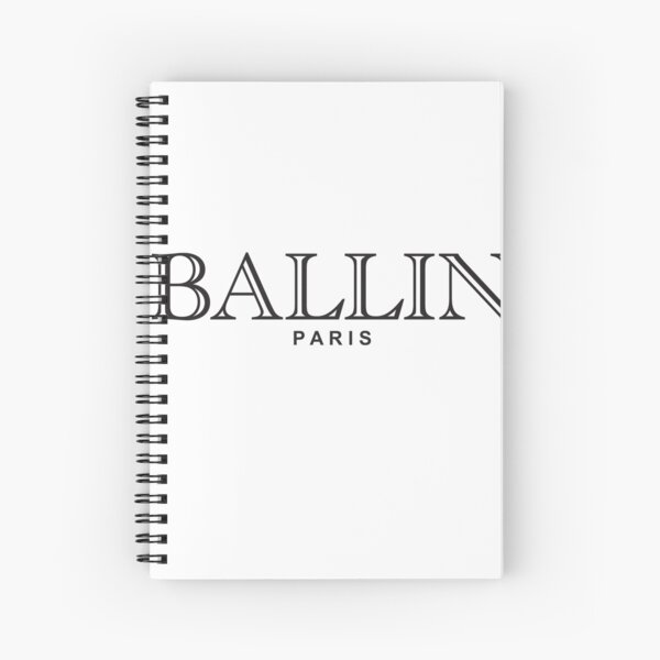 Cool Slogan Spiral Notebooks Redbubble - ballin roblox id