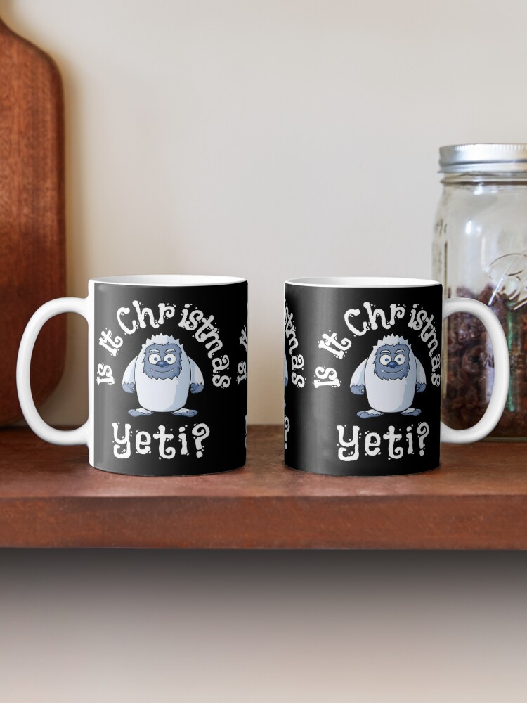 The Abominable Snowman, Yeti 11oz Black Mug // Yeti Coffee Cup 