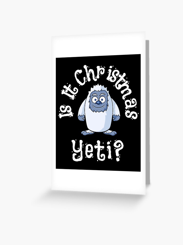 Christmas Yeti Greeting Card