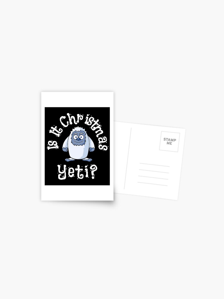 Funny Christmas Card are You Yeti for Christmas Pun Card, Cute