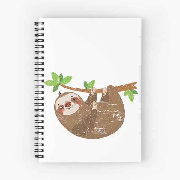 Item preview, No Hurry No Worry Distressed Cute Sloth Design designed and sold by Theodore Cory.
